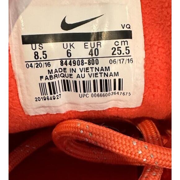 Nike Tanjun SE Ember Glow/Gym Red Peach Cream Running Shoe Size 8.5 844908-800 - Picture 7 of 7